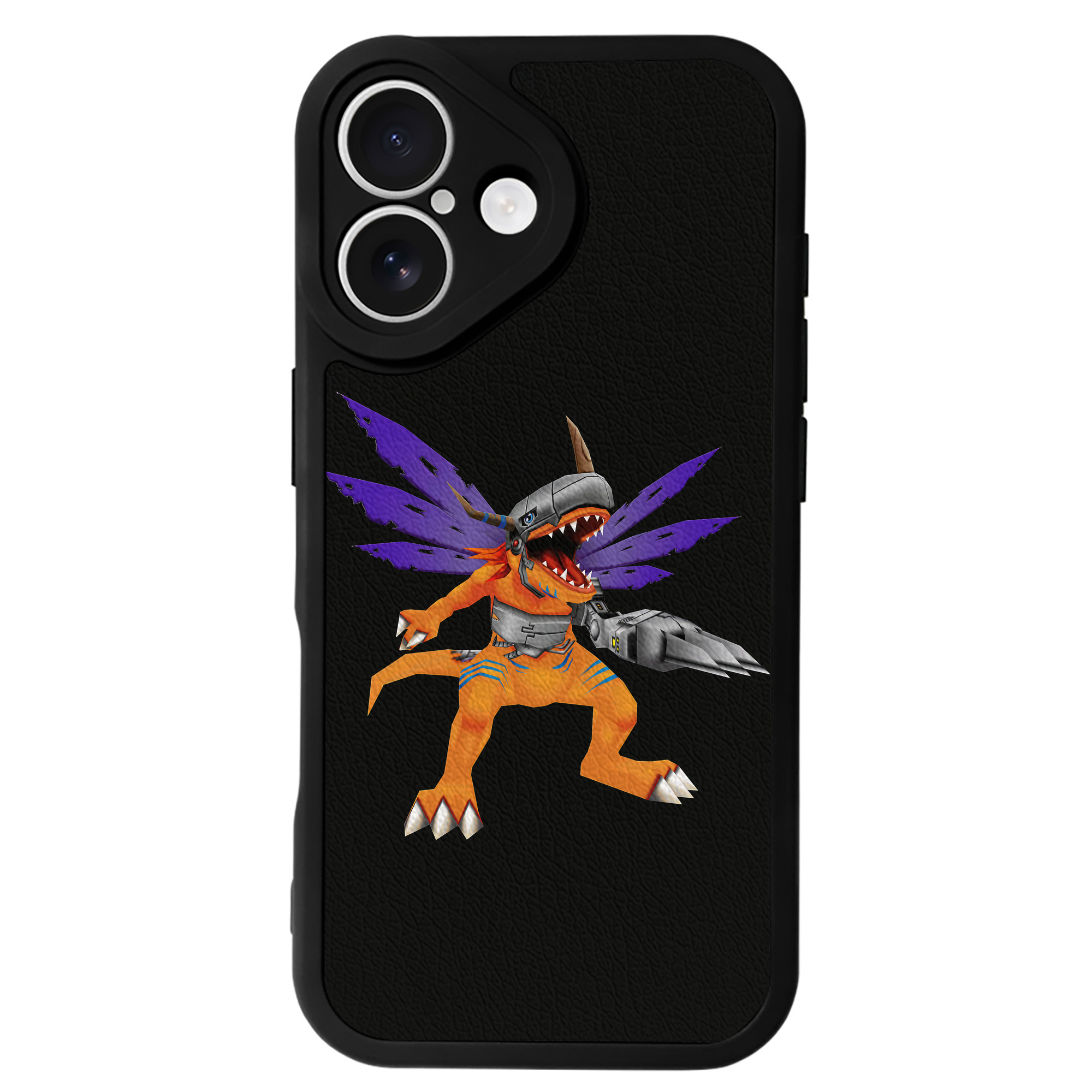 （画像用） Digimon デジタルモンスター/デジモン 【iPhone 16シリーズ対応】シリコンスマホケース（レザー調） 材質：シリコン